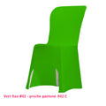 Housse de Chaise vert fluo Miami en lycra 210g/m²
