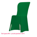 Housse de Chaise vert gazon Miami en lycra 210g/m²
