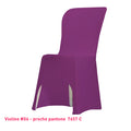 Housse de Chaise violet foncé Miami en lycra 210g/m²