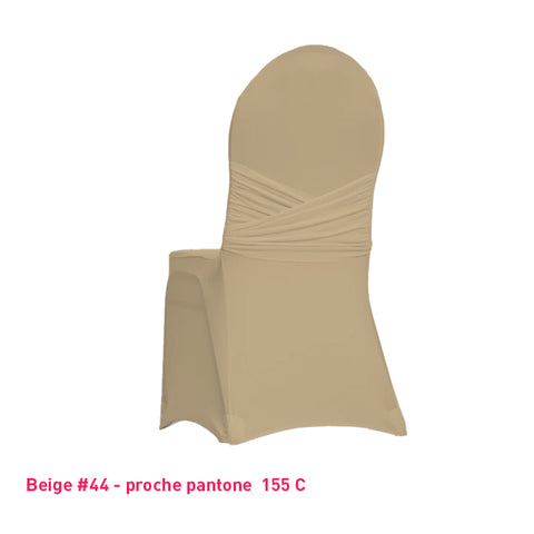 Housse de chaise avec nœud intégré beige