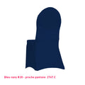 Housse de chaise avec nœud intégré bleu foncé