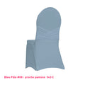 Housse de chaise avec nœud intégré bleu pastel