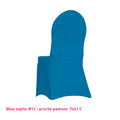 Housse de chaise avec nœud intégré bleu saphir