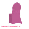 Housse de chaise avec nœud intégré rose bonbon