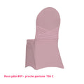 Housse de chaise avec nœud intégré rose pastel