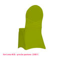Housse de chaise avec nœud intégré vert anis