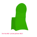 Housse de chaise avec nœud intégré vert fluo