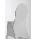 Dos de la housse de Chaise Universelle en tissu lycra