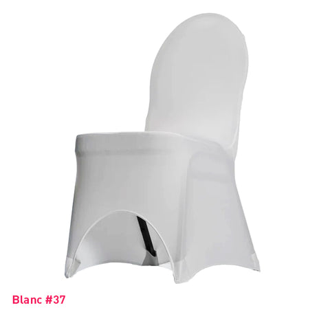 Housse de chaise universelle blanche en lycra