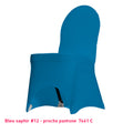 Housse de Chaise Universelle bleu saphir