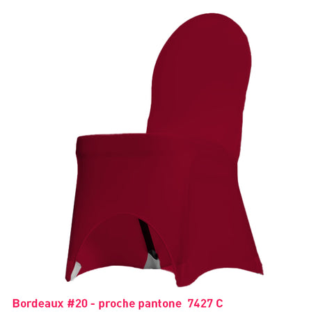 Housse de Chaise Universelle bordeaux