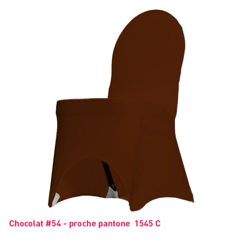 Housse de Chaise Universelle marron foncé (chocolat)