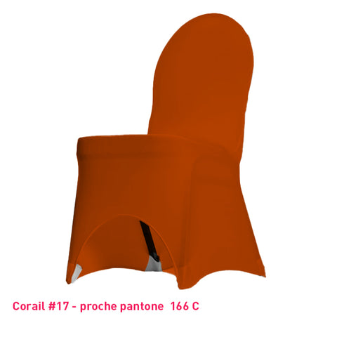 Housse de Chaise Universelle corail