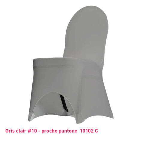 Housse de Chaise Universelle gris clair