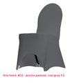Housse de Chaise Universelle gris foncé