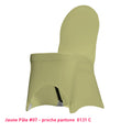 Housse de Chaise Universelle jaune pastel