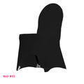Housse de chaise universelle noire en lycra