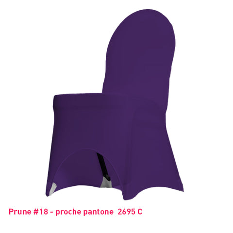 Housse de Chaise Universelle prune