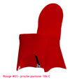 Housse de Chaise Universelle rouge
