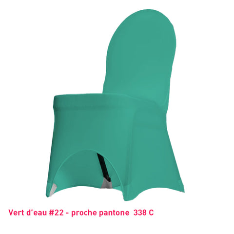 Housse de Chaise Universelle vert d'eau