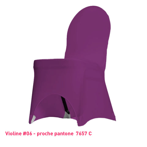 Housse de Chaise Universelle violette