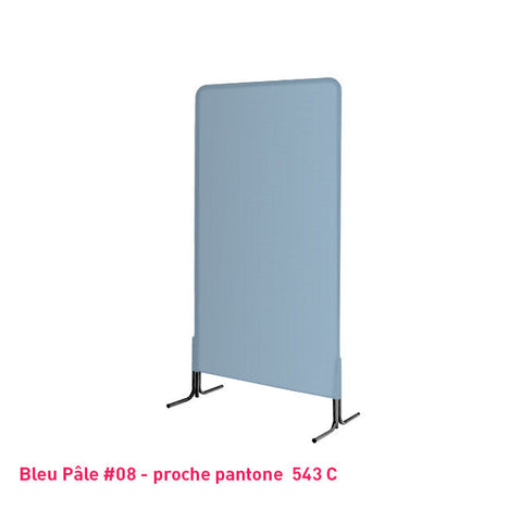 Housse de grille d'exposition bleu pastel en lycra