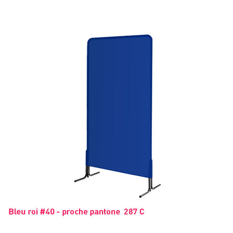 Housse de grille caddie bleu roi en lycra