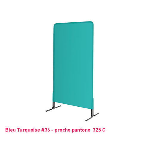 Housse de grille d'exposition turquoise en lycra