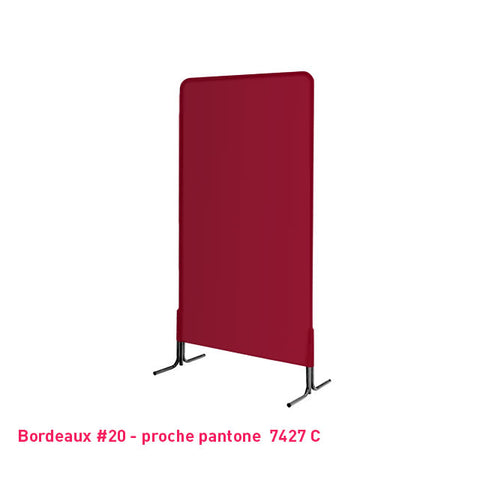 Housse de grille d'exposition bordeaux en lycra