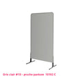 Housse de grille d'exposition gris clair en lycra
