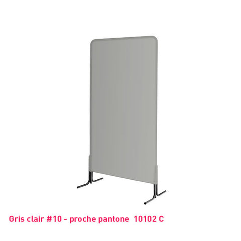 Housse de grille d'exposition gris clair en lycra