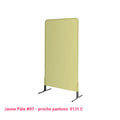 Housse de grille caddie jaune pastel en lycra
