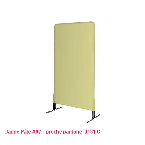 Housse de grille caddie jaune pastel en lycra