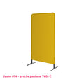 Housse de grille d'exposition jaune en lycra