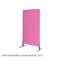 Housse de grille caddie rose bonbon en lycra
