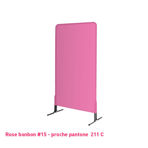 Housse de grille caddie rose bonbon en lycra