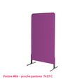 Housse de grille d'exposition violette en lycra