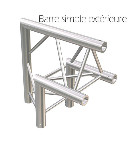 Housse de structure truss pour angle L barre simple extérieure