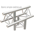 Housse de structure de scène Angle T barre simple extérieure