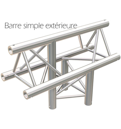Housse de structure de scène Angle T barre simple extérieure