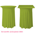 Housse plissée de mange-debout vert anis