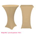 Chaussette mange-debout lycra beige