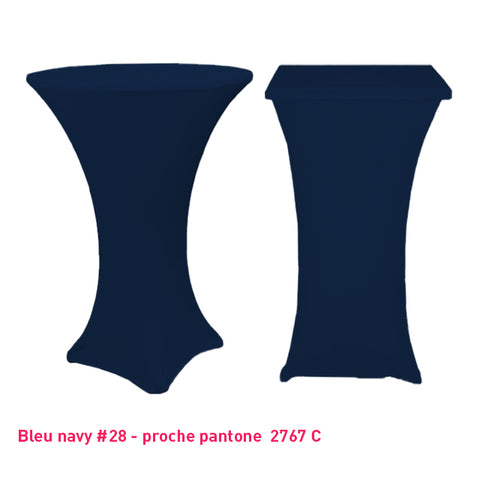 Chaussette mange-debout lycra bleu navy
