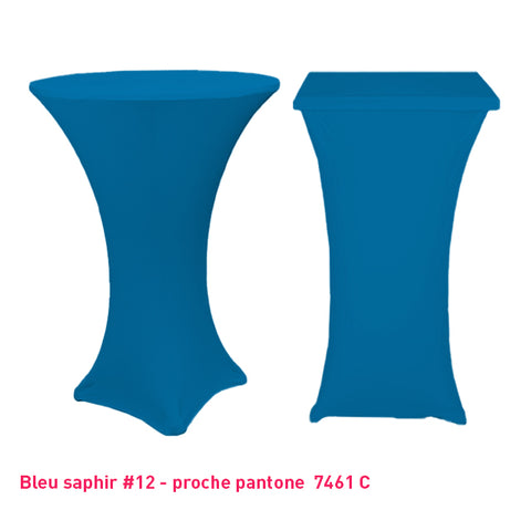 Chaussette mange-debout lycra bleu saphir