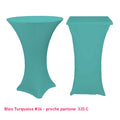 Chaussette mange-debout lycra bleu turquoise