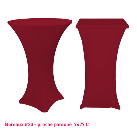 Chaussette mange-debout lycra bordeaux