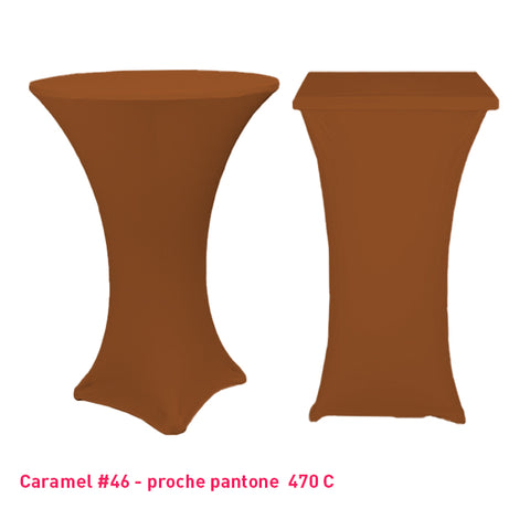 Chaussette mange-debout lycra caramel