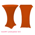 Chaussette mange-debout lycra corail