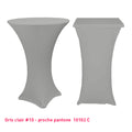 Chaussette mange-debout lycra gris clair