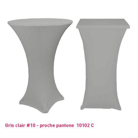 Chaussette mange-debout lycra gris clair